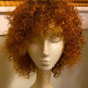Short 1b /30 short curly human hair wig